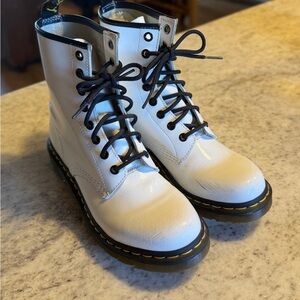 Dr. Martens 1460 White Leather Boots